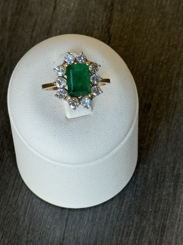 magnifique bague émeraude diamants 